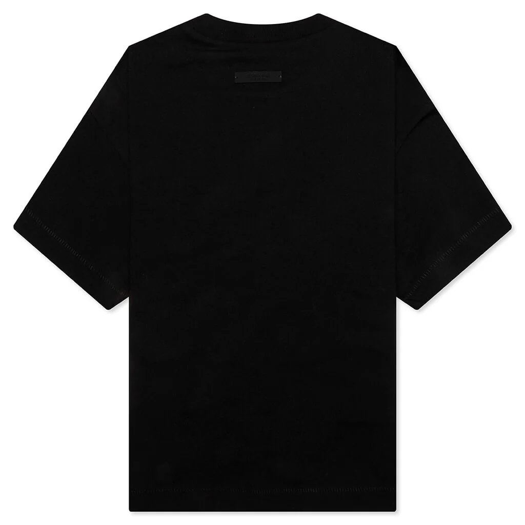 Kid's Jersey Crewneck Tee - Black - Image 2
