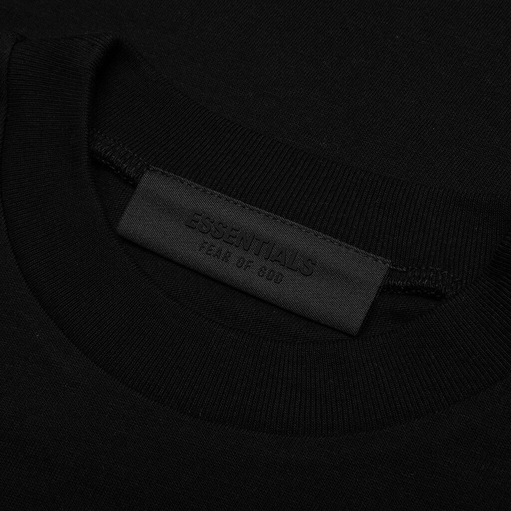 Kid's Jersey Crewneck Tee - Black - Image 5