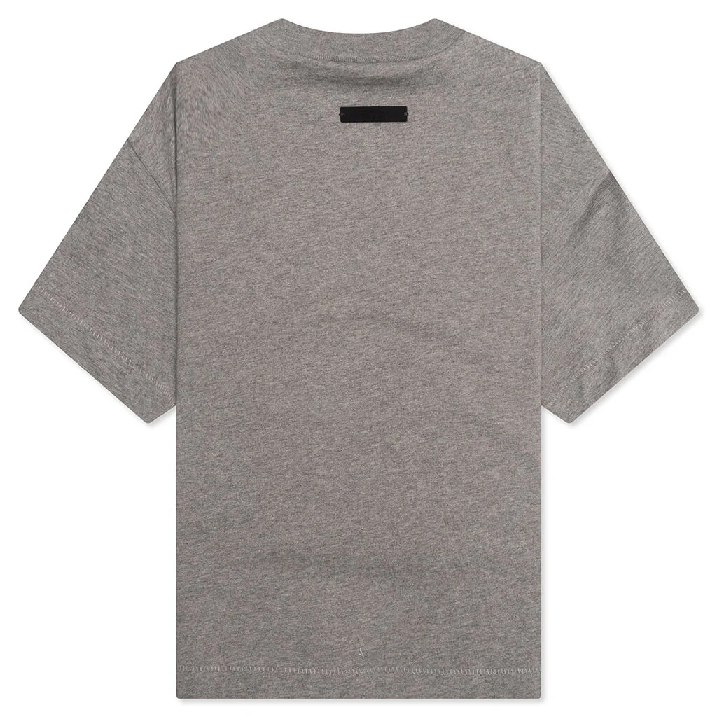 Kid's Jersey Crewneck Tee - Heather Gray - Image 2