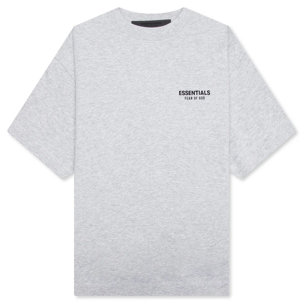 Kid's Jersey Crewneck Tee - Light Heather Gray
