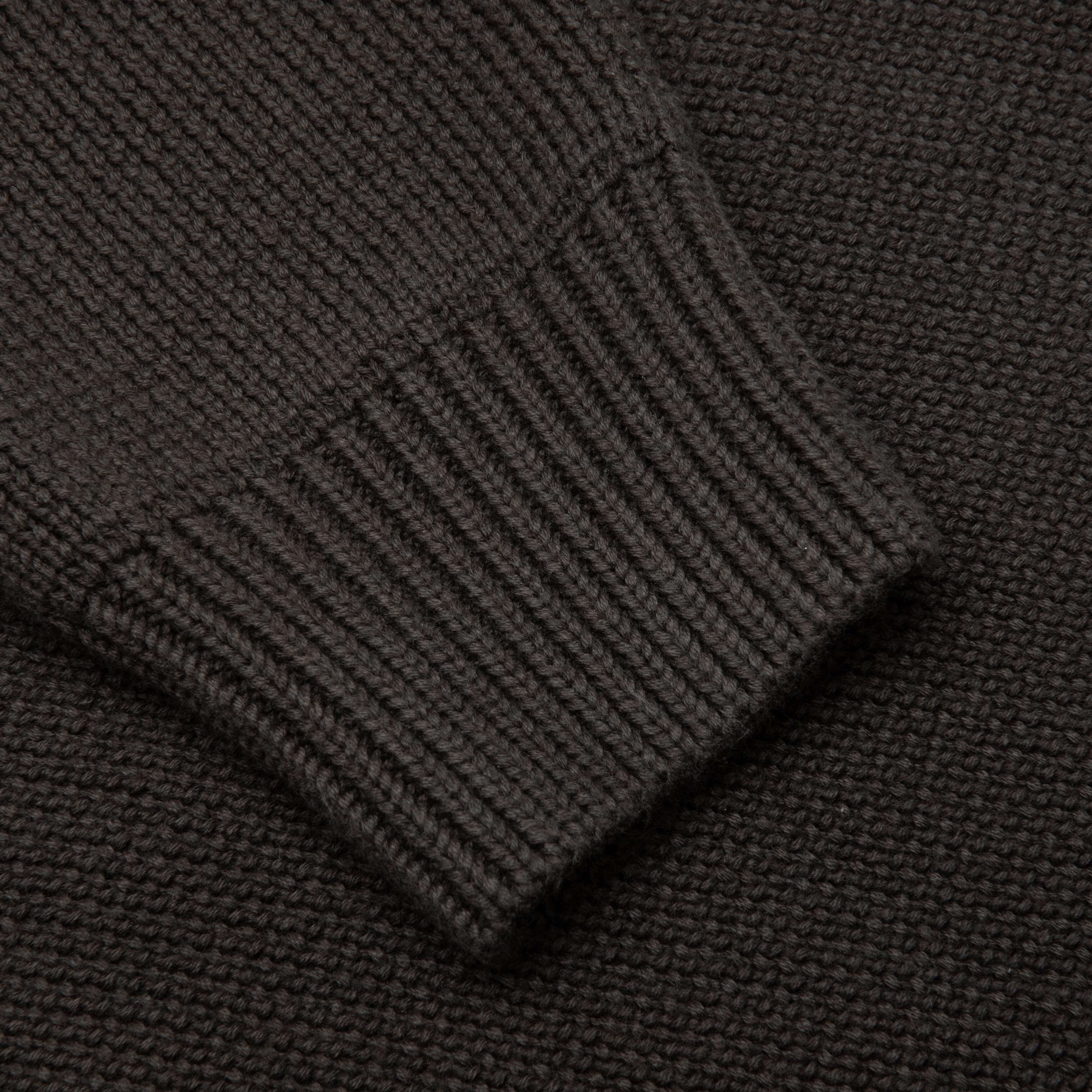 Kid's Knit Hoodie - Off Black - Image 3