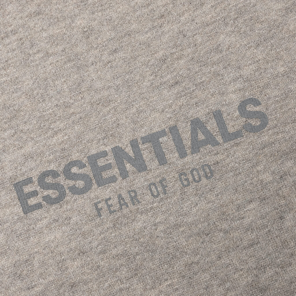 Essentials Kid's Pullover Hoodie - Dark Heather Oatmeal - Image 3
