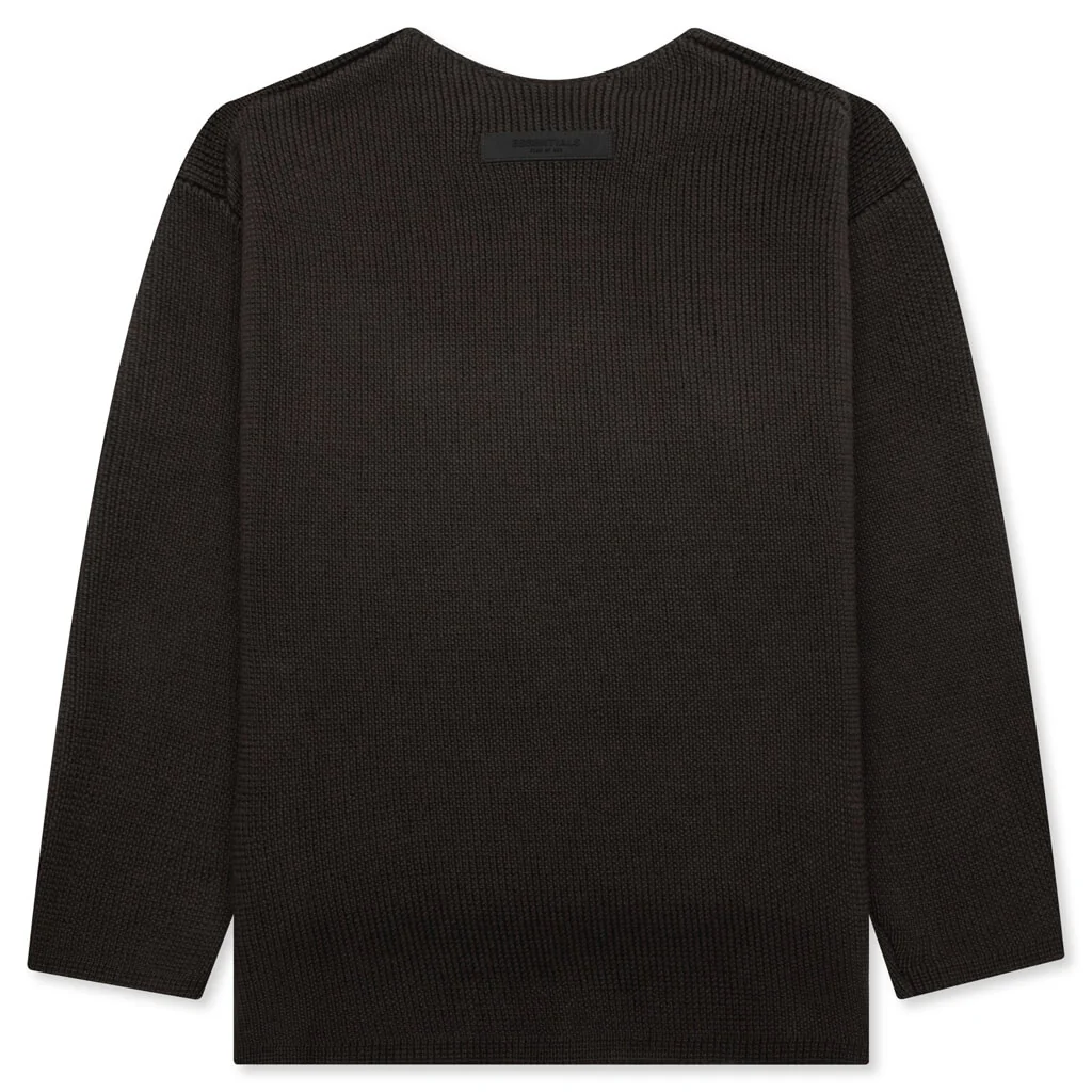 Kid's Raw Sweater - Off Black - Image 2