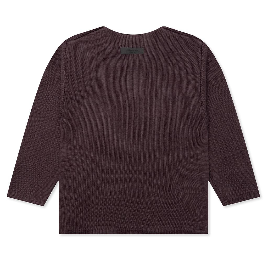 Kid's Raw Sweater - Plum - Image 2