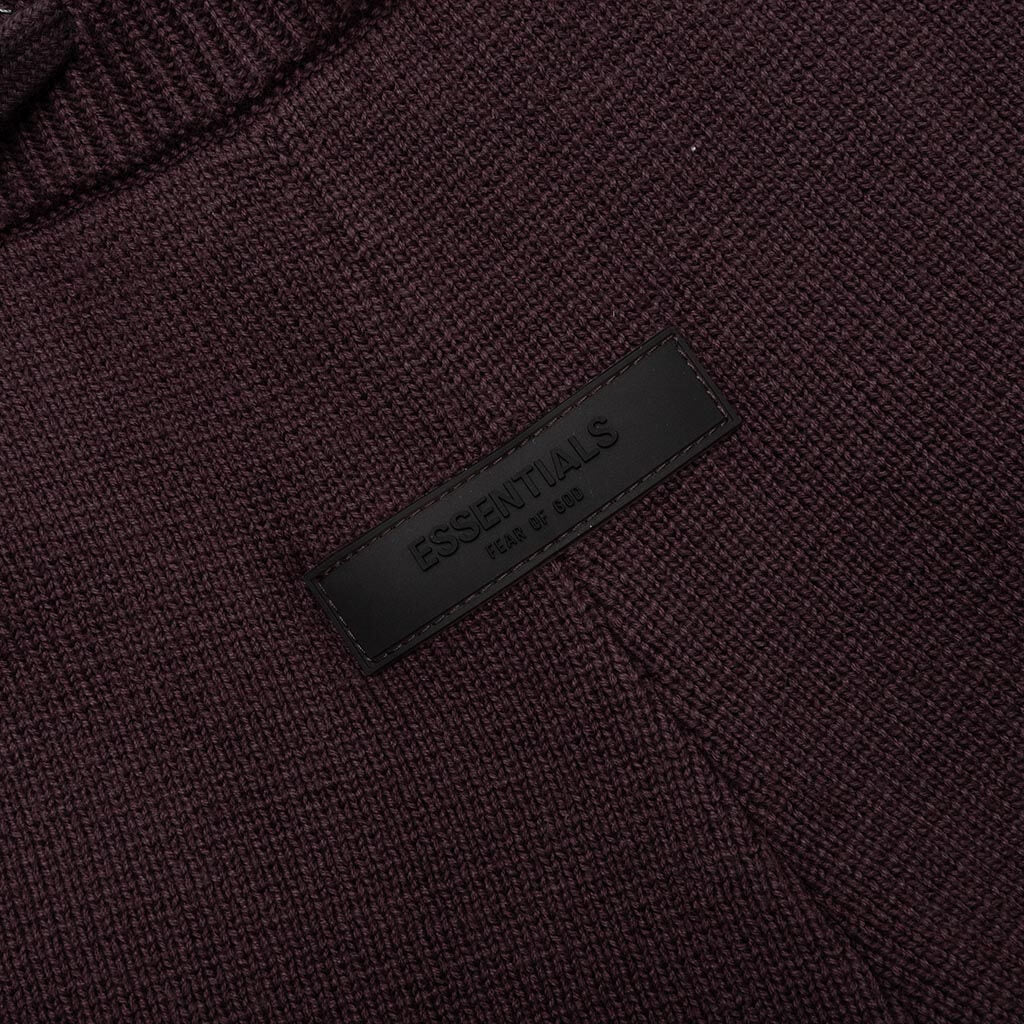 Kid's Relaxed Knit Sweatpant - Plum - Image 3