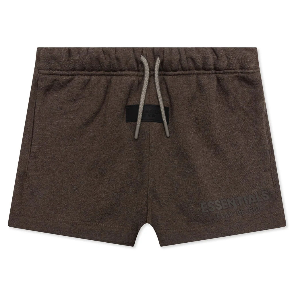 Essentials Kid's Sweatshort - Heather Wood