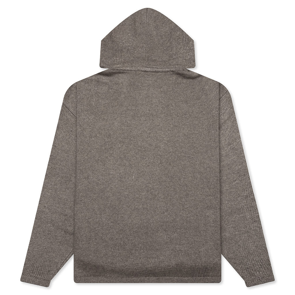 Essentials Knit Hoodie - Heather Grey - Image 2