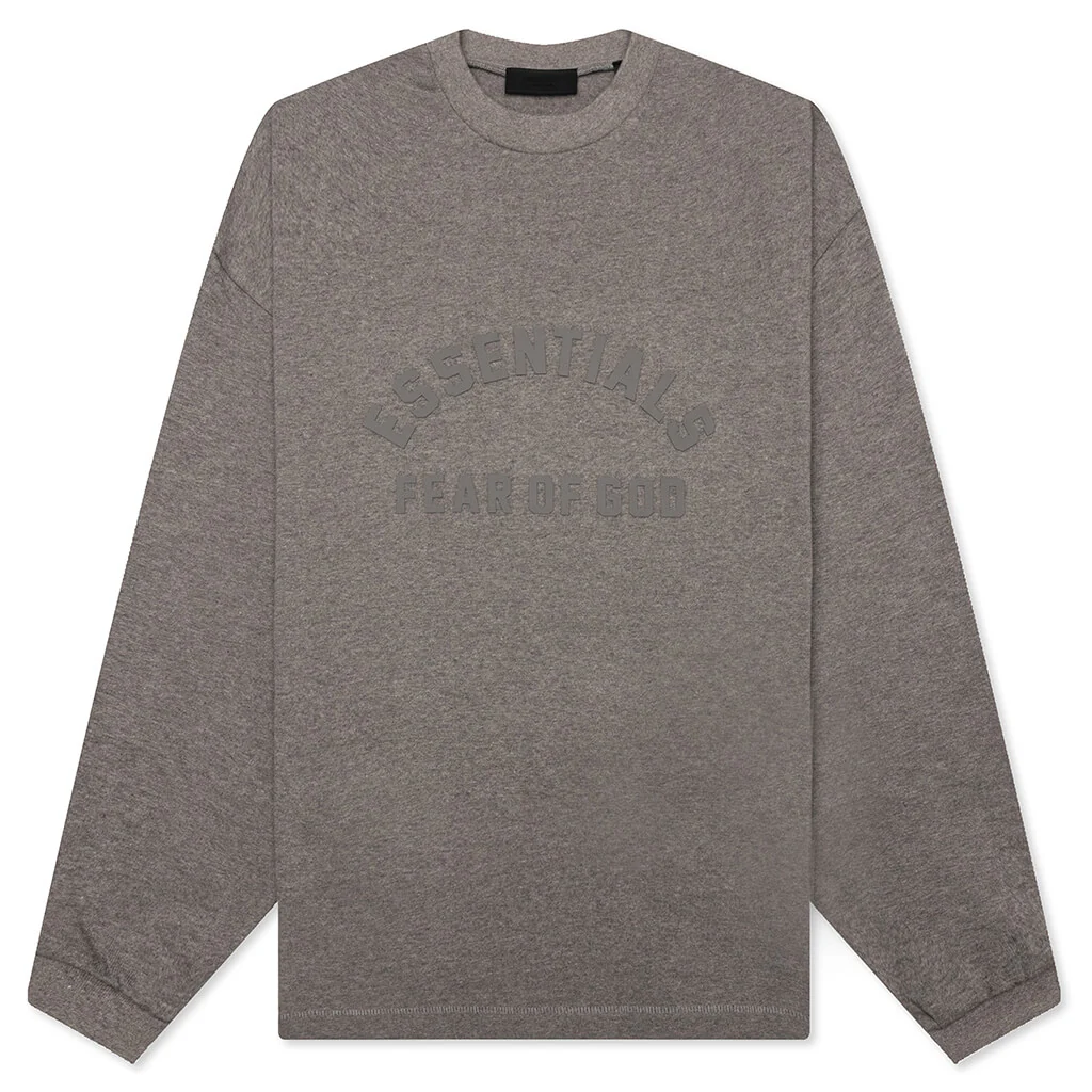 Heavy Long Sleeve Tee - Heather Grey