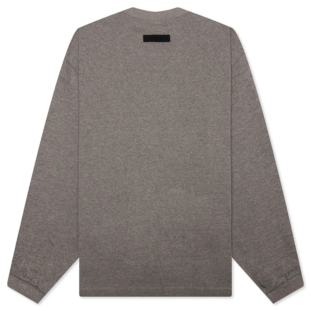 Heavy Long Sleeve Tee - Heather Grey - Image 2