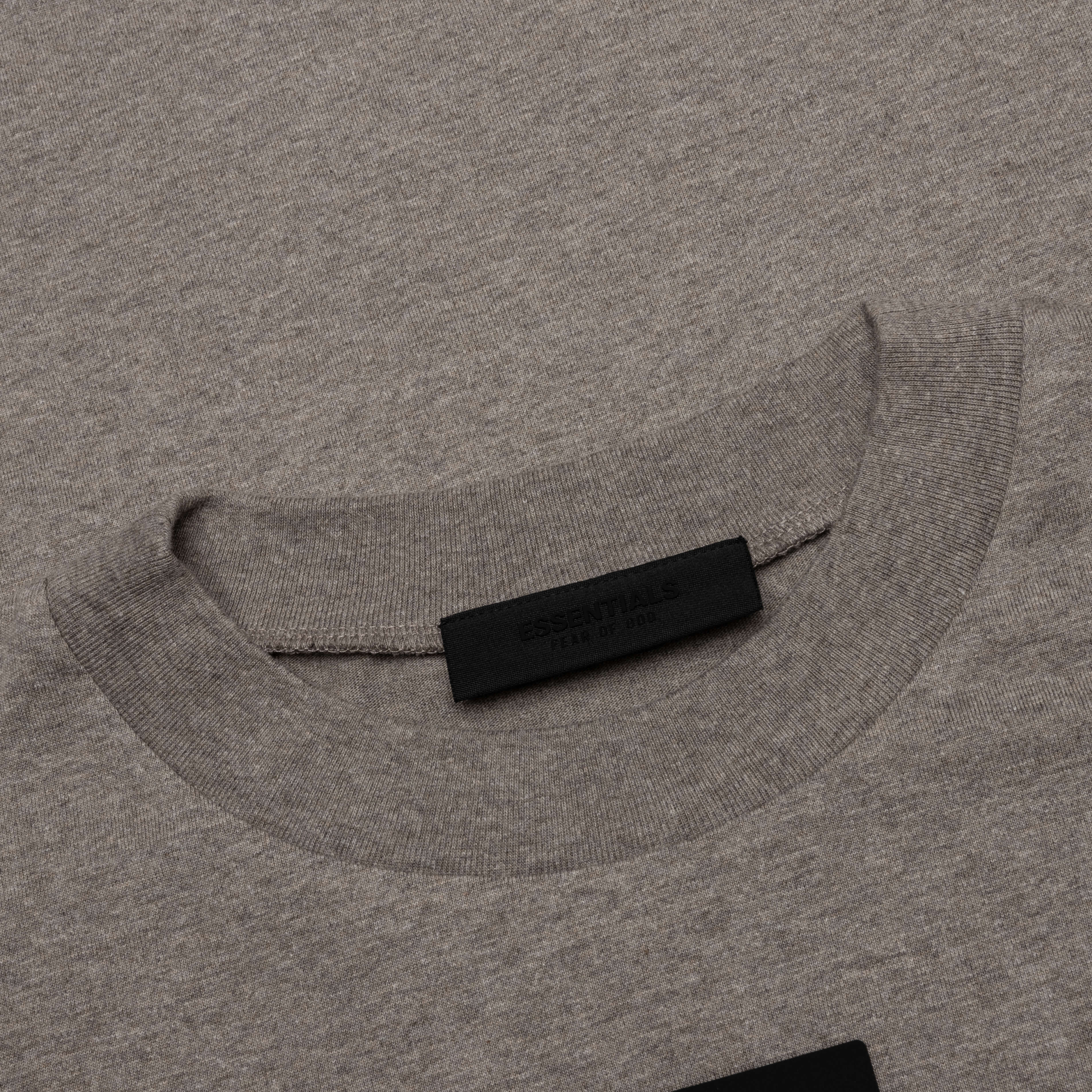 Essentials L/S Tee - Heather Grey - Image 3