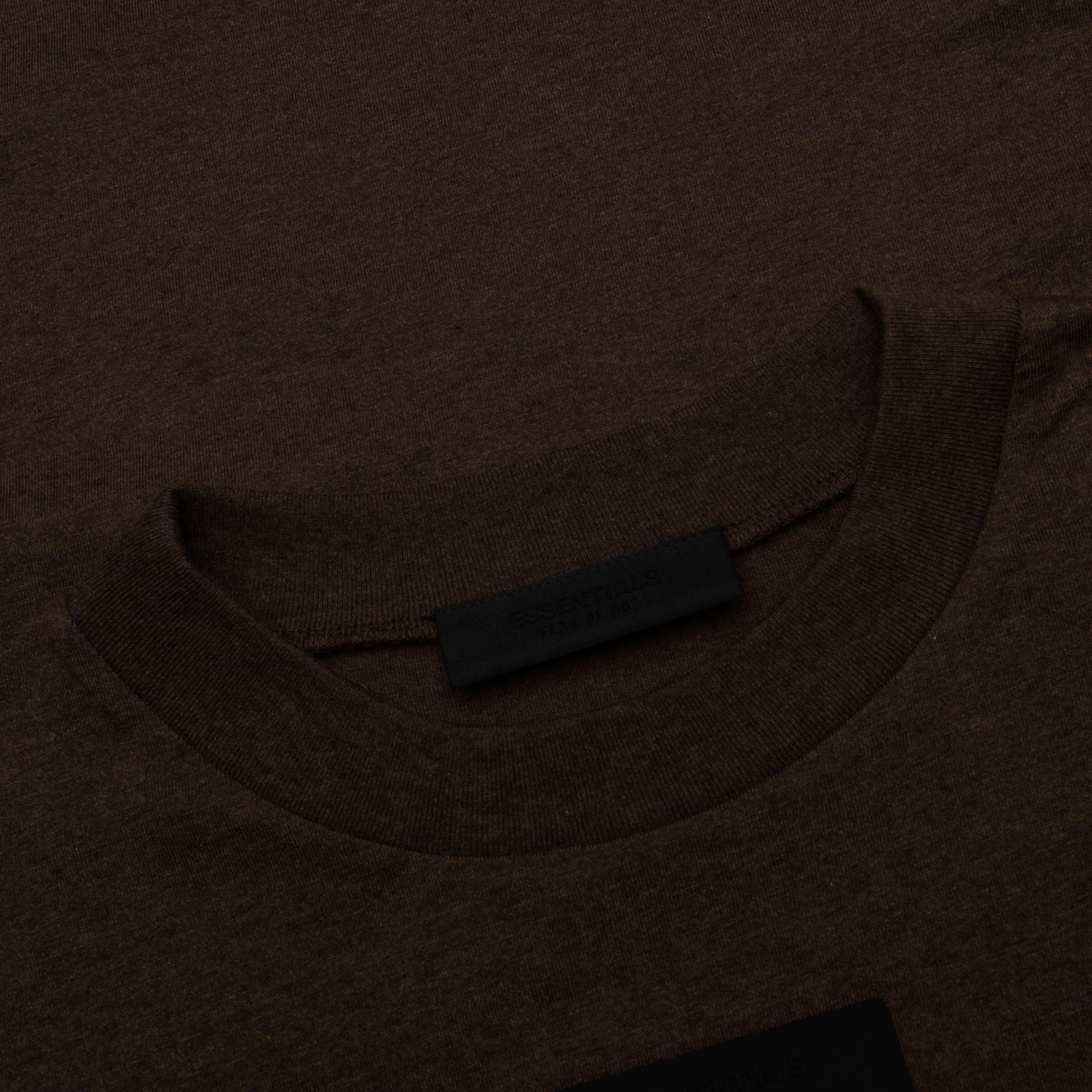 Essentials L/S Tee - Heather Wood - Image 4