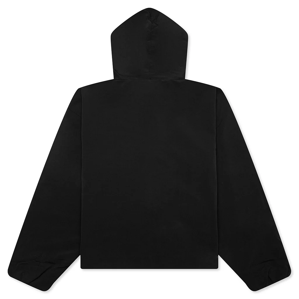Military Nylon Hooded Anorak - Black - Image 2