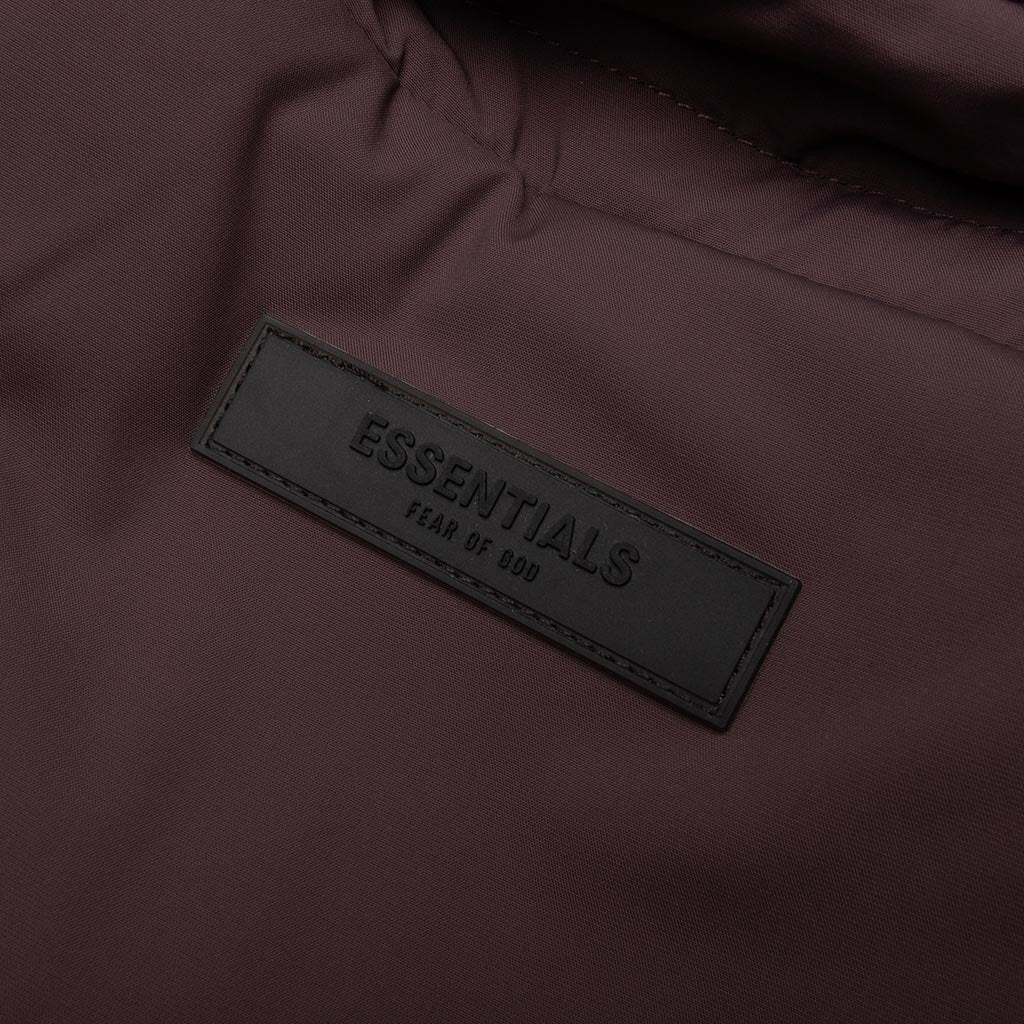 Nylon Filled Shirt Jacket - Plum - Image 6