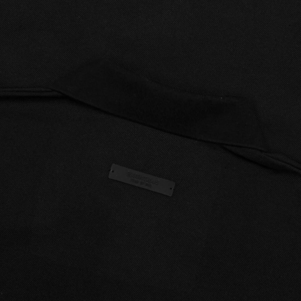 Pique L/S Polo - Black - Image 4