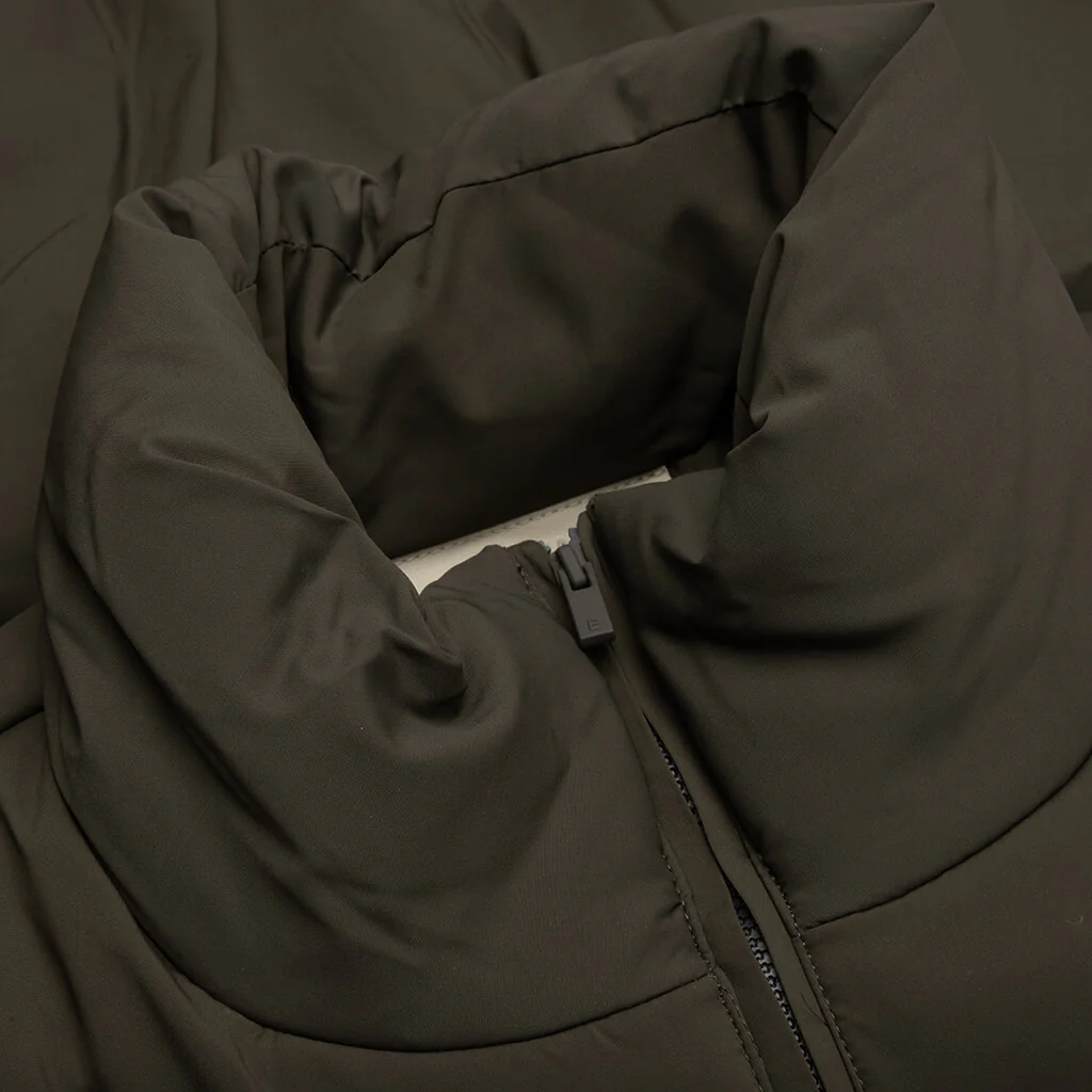 Nylon Puffer Jacket - Off Black - Image 3