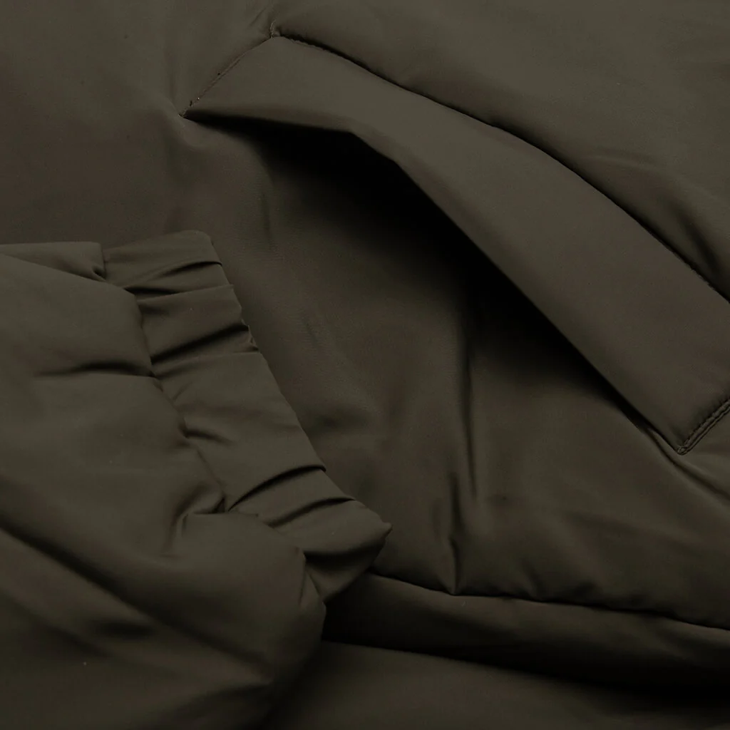 Nylon Puffer Jacket - Off Black - Image 4