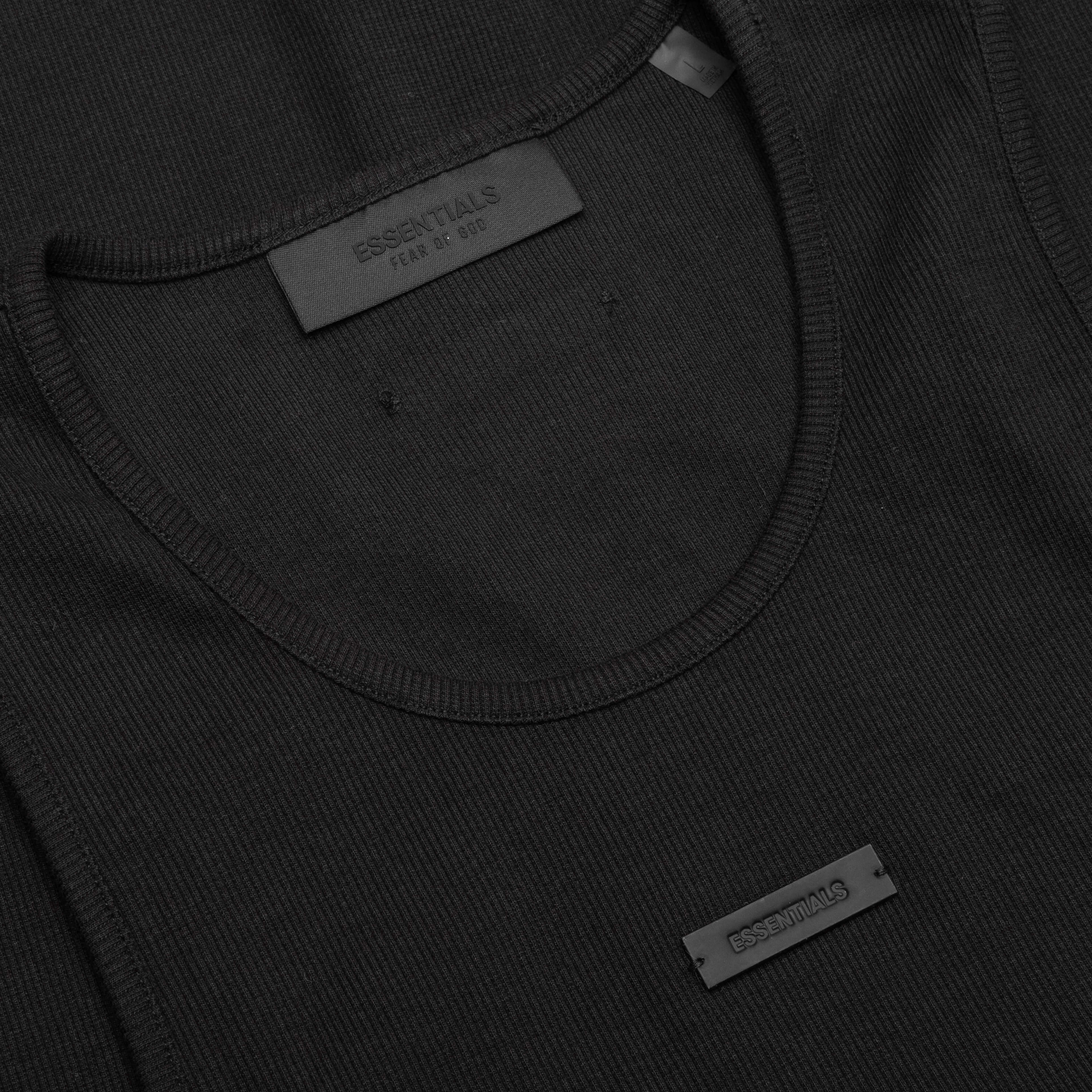 Ribbed Tank - Black - Image 3