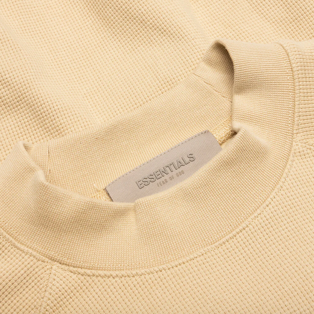 S/S Waffle Sweatshirt - Sand - Image 3