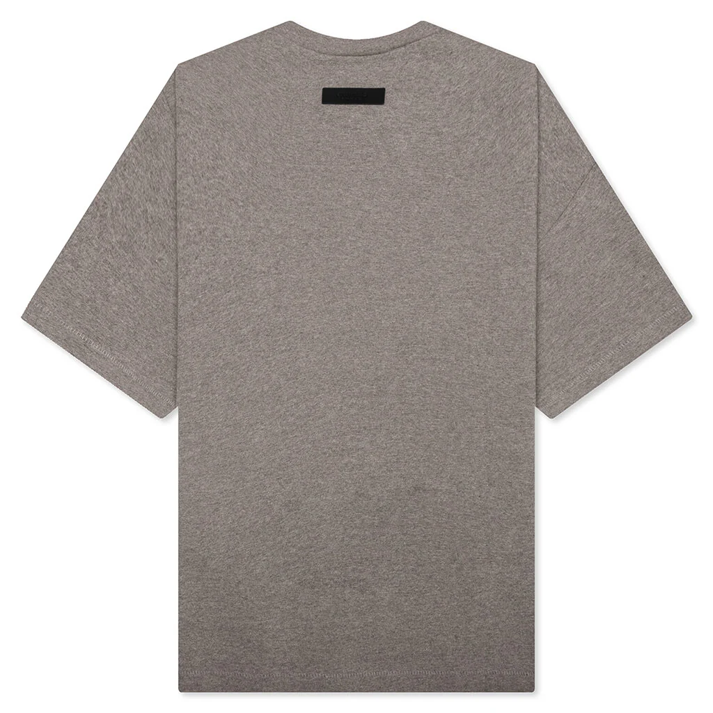 Essentials Heavy S/S Tee - Heather Grey - Image 2