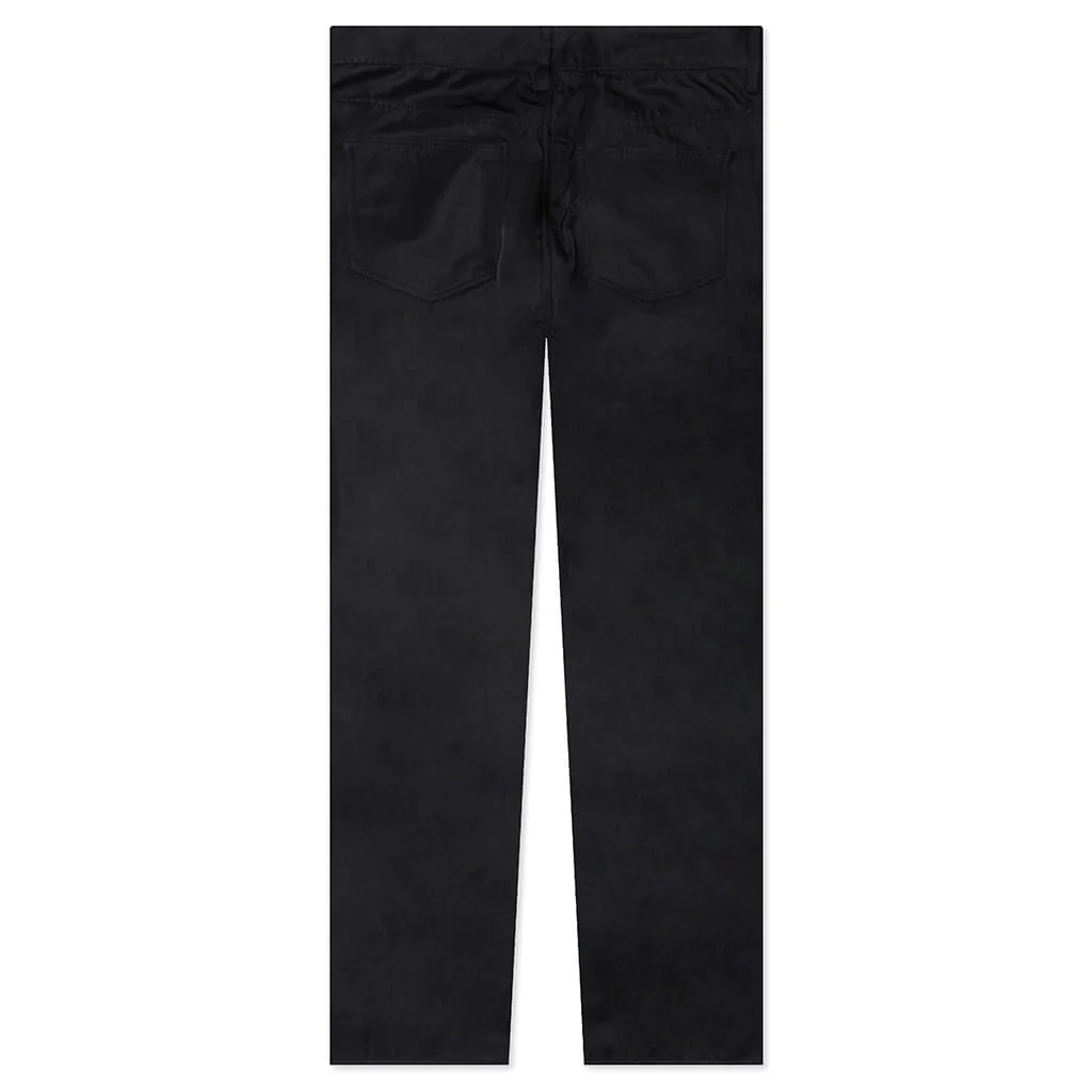 Textured Nylon 5-Pocket Pant - Black - Image 2