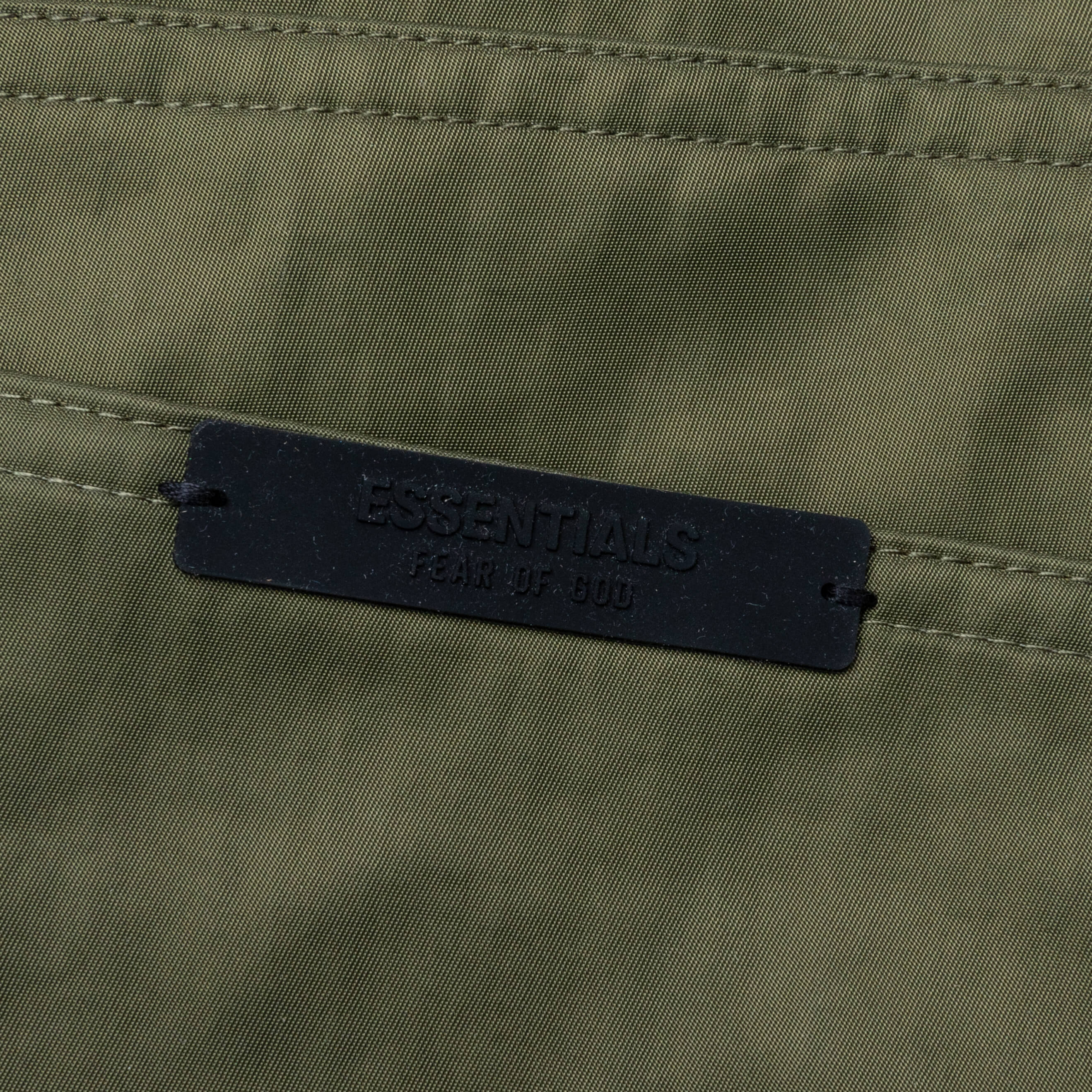 Textured Nylon 5-Pocket Pant - Military - Image 4
