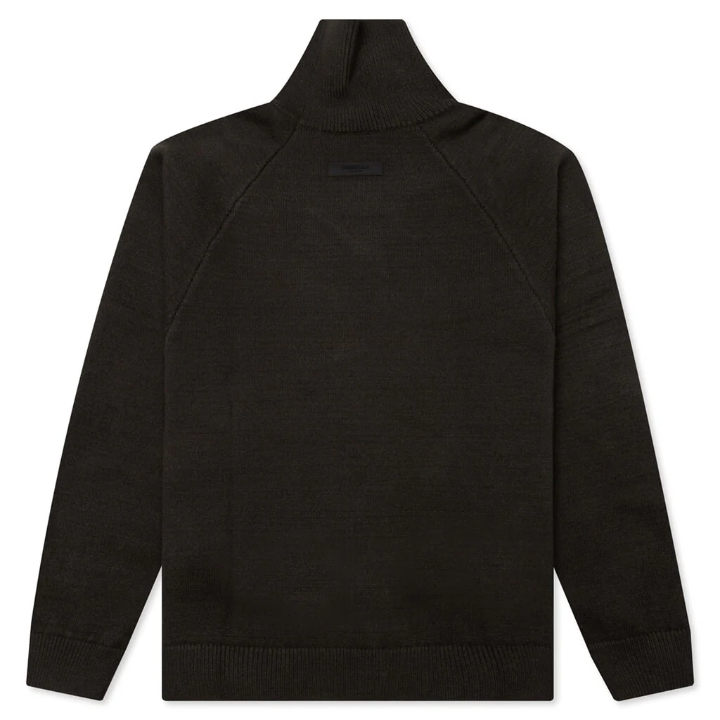 Knit Turtleneck - Off Black - Image 2
