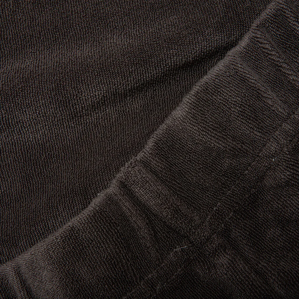 Women's Terry Beach Short - Off Black - Image 4