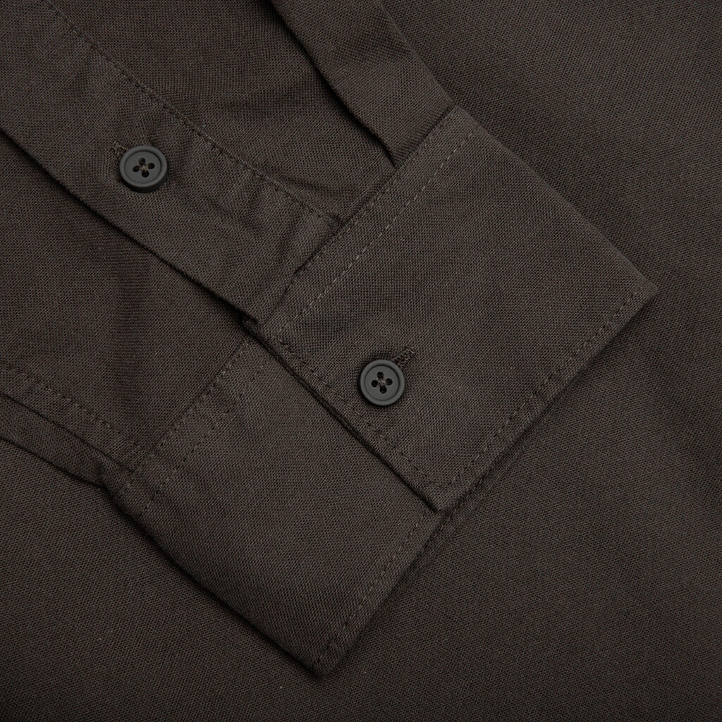 Women's L/S Oxford - Off Black - Image 4