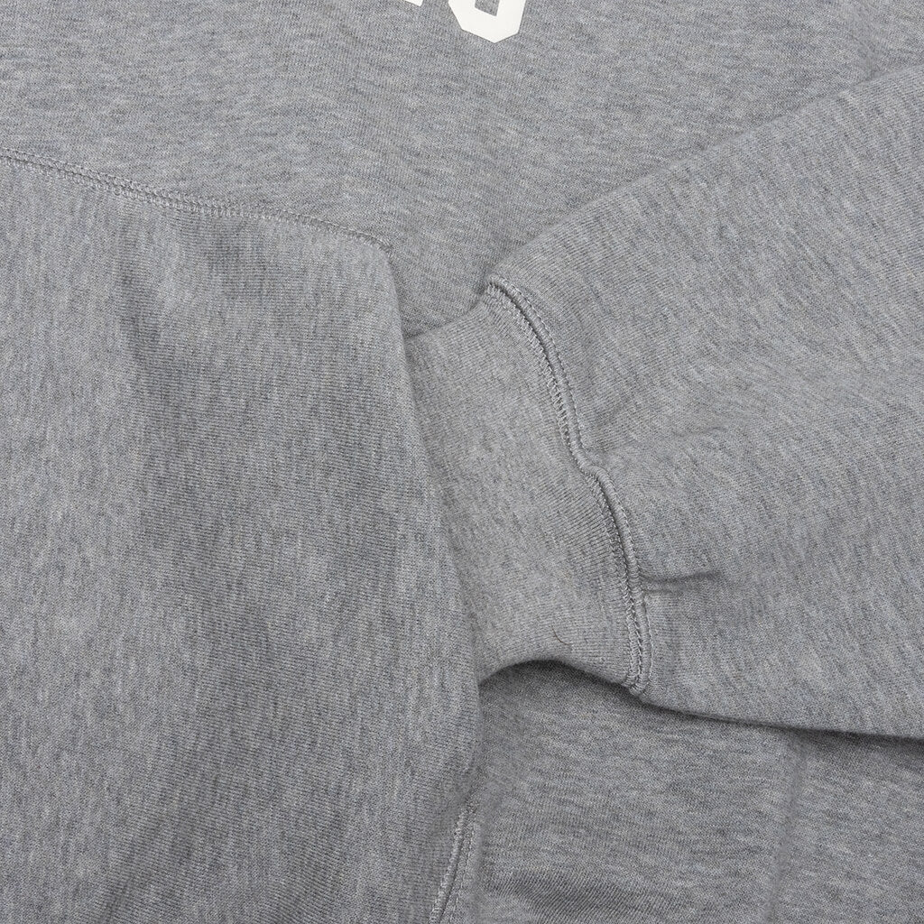 Fear of God Essentials x MLB Dodgers Sport Hoodie - Concrete Heather/Blue Sapphire - Image 4