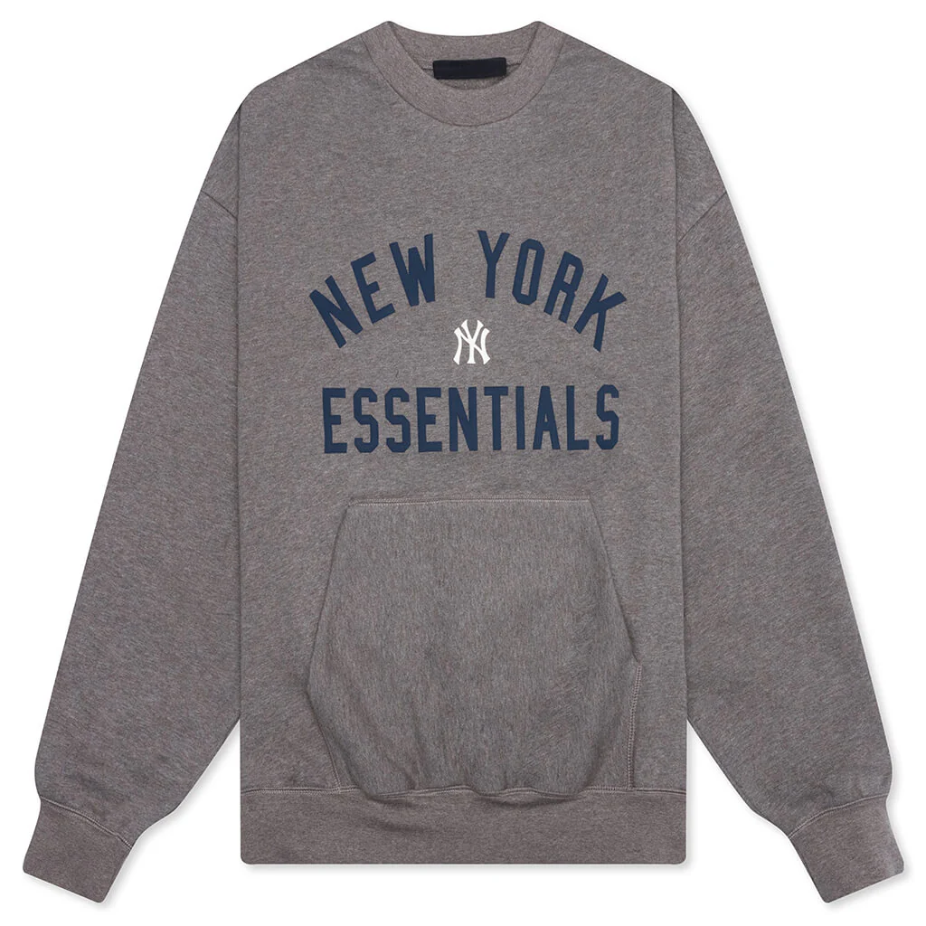 Fear of God Essentials x MLB Yankees Sport Crewneck - Homestead Heather