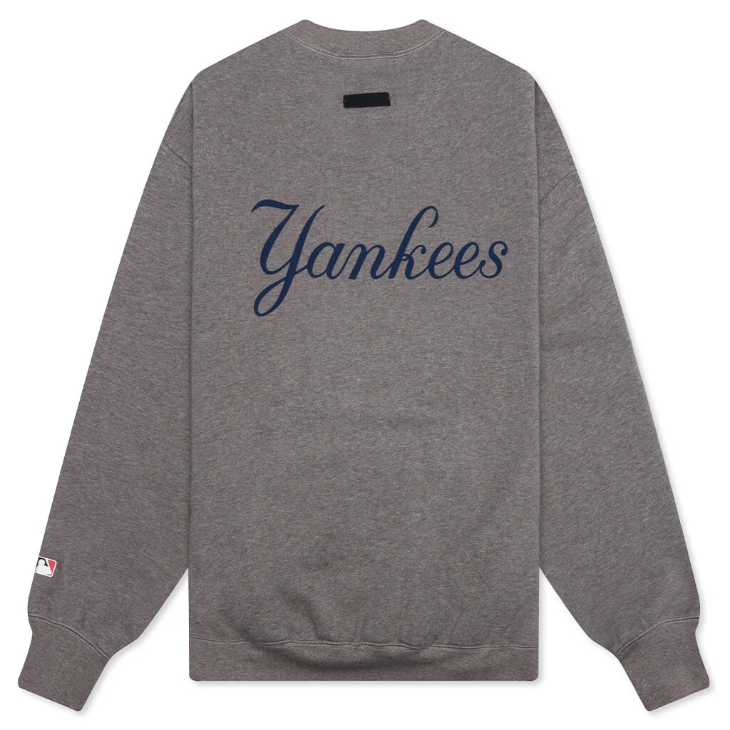 Fear of God Essentials x MLB Yankees Sport Crewneck - Homestead Heather - Image 2
