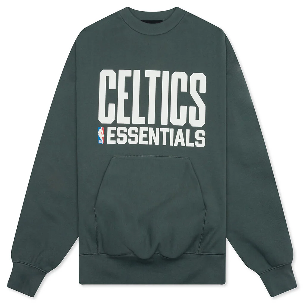 Fear of God Essentials x NBA Celtics Sport Crewneck - Balsam Green