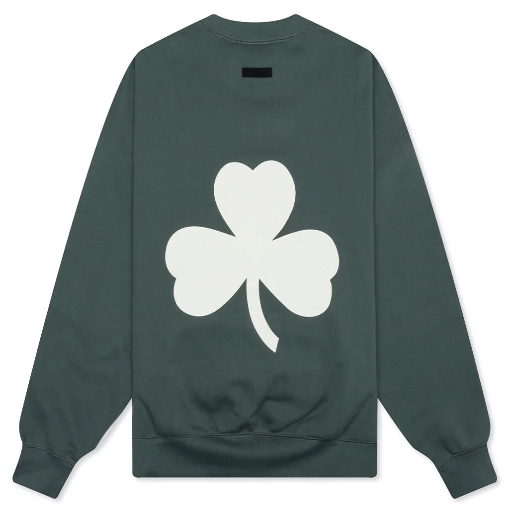 Fear of God Essentials x NBA Celtics Sport Crewneck - Balsam Green - Image 2