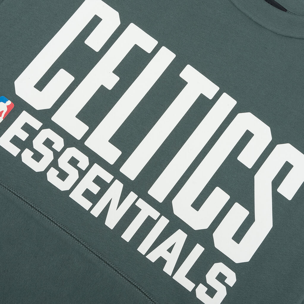Fear of God Essentials x NBA Celtics Sport Crewneck - Balsam Green - Image 3