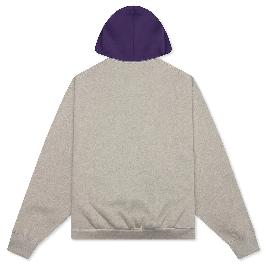 Fear of God Essentials x NBA Women's Sparks Classic Hoodie - Heather Stone/Purple Reign - Image 2