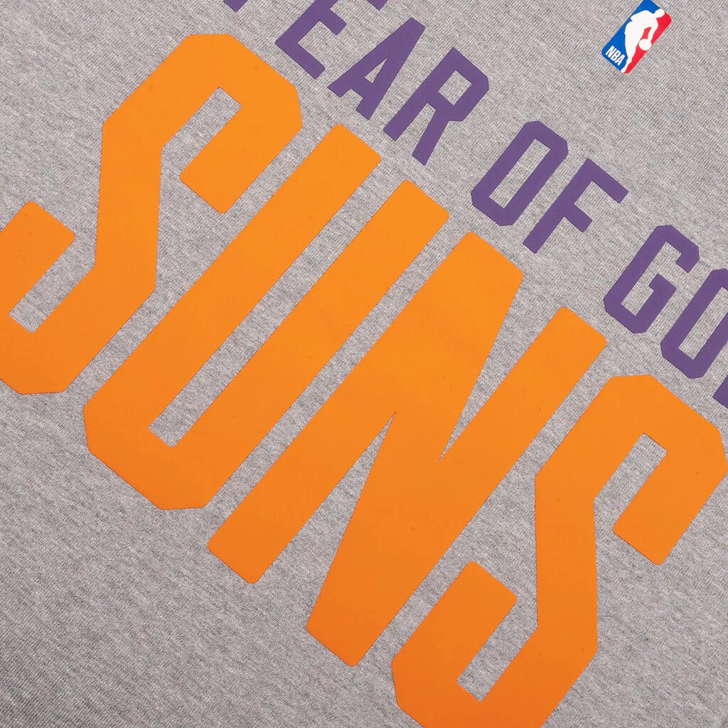 Fear of God Essentials x NBA Suns 90s Tee - Dark Heather - Image 3