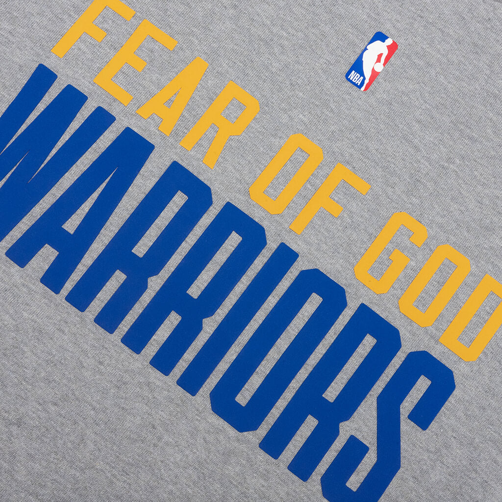Fear of God Essentials x NBA Warriors 90's Tee - Concrete Heather - Image 3