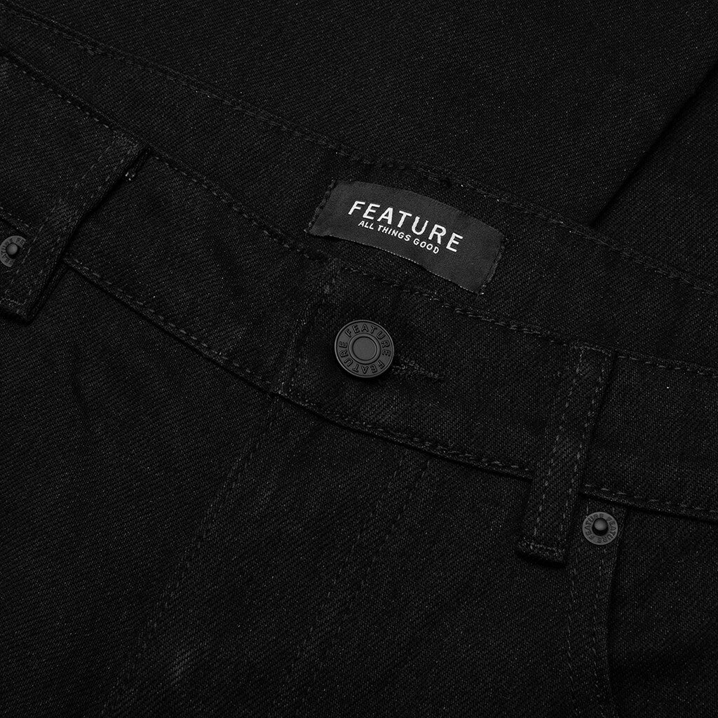 Jacob Tapered Denim - Jet Black - Image 3