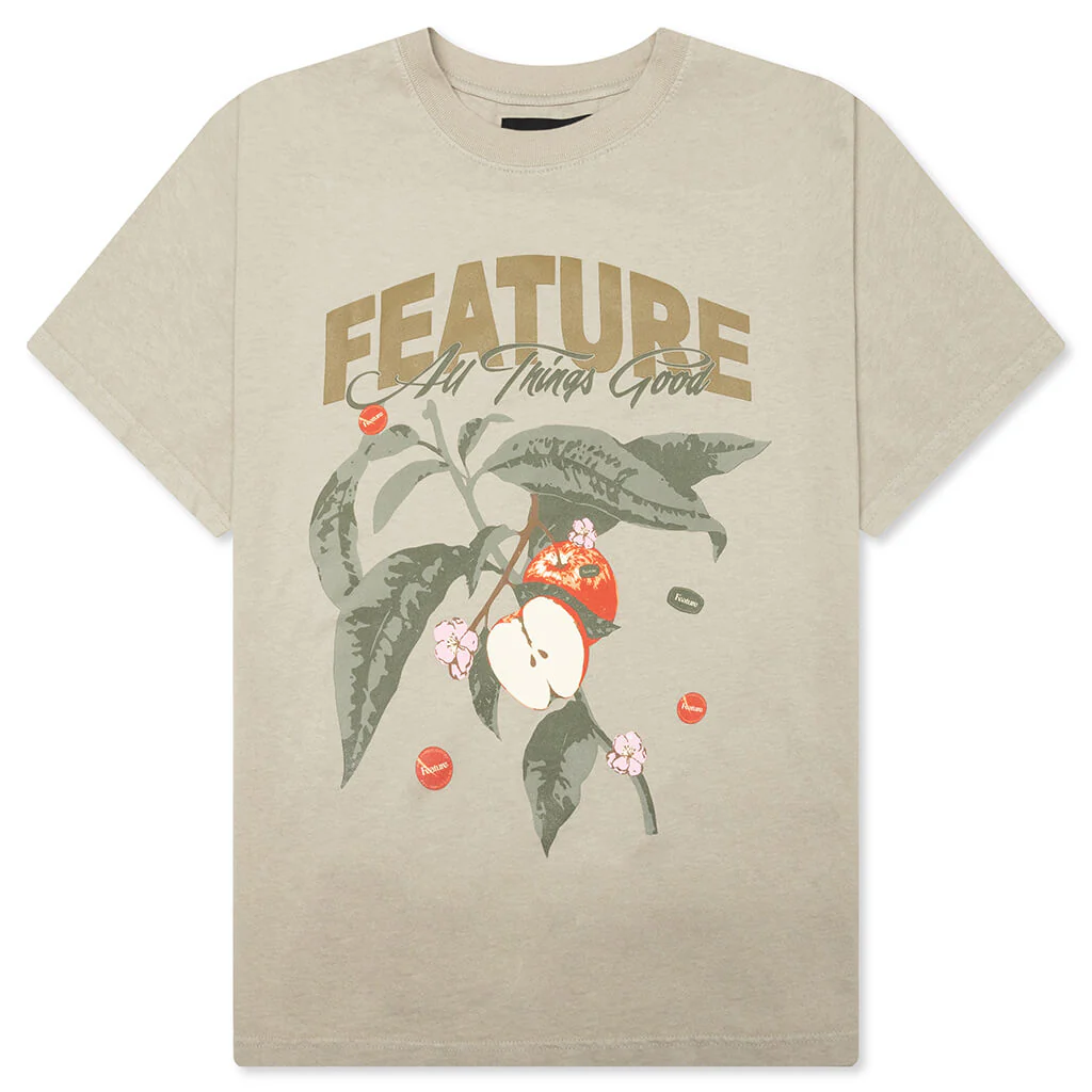 Apple Blossom Tee - Oil Green