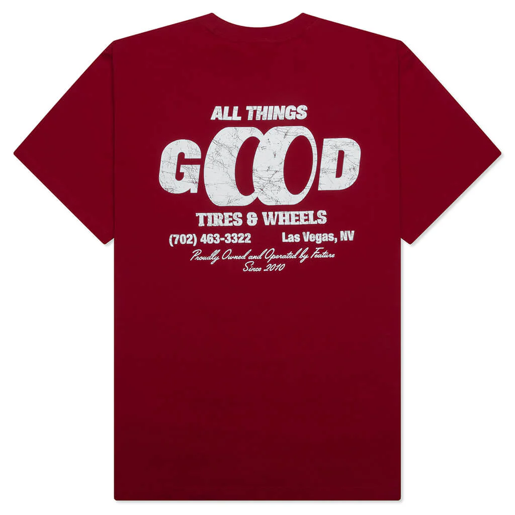 ATG Tires Tee - Red - Image 2