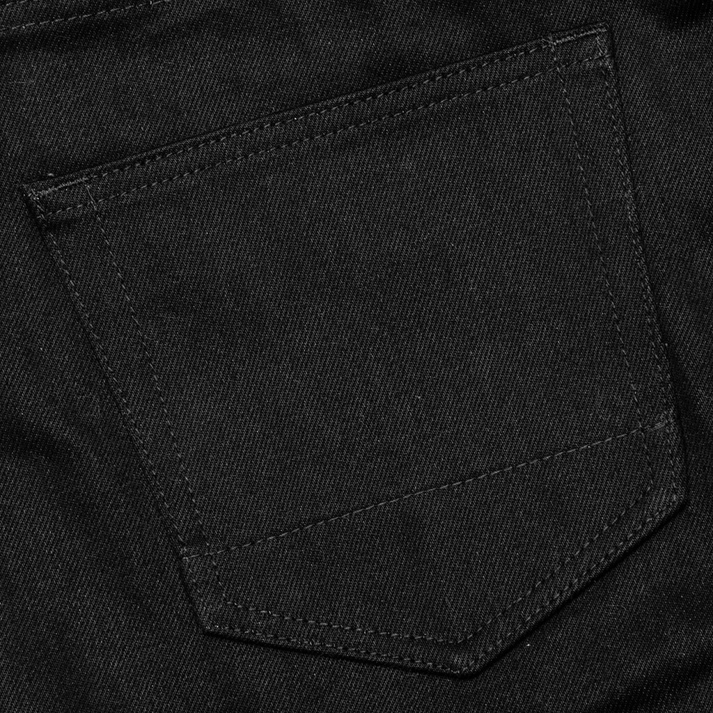 Berry Wide Denim Short - Jet Black - Image 5