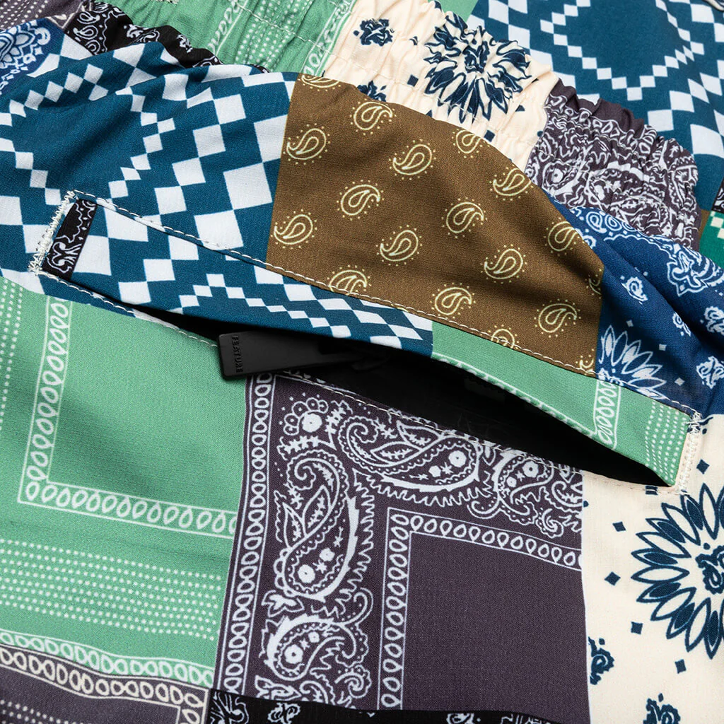 Paisley Cabana Short - Sapphire - Image 4