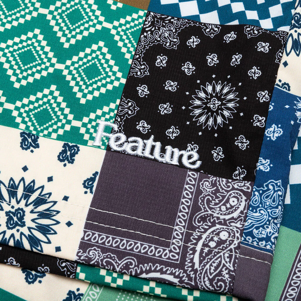Paisley Cabana Short - Sapphire - Image 5