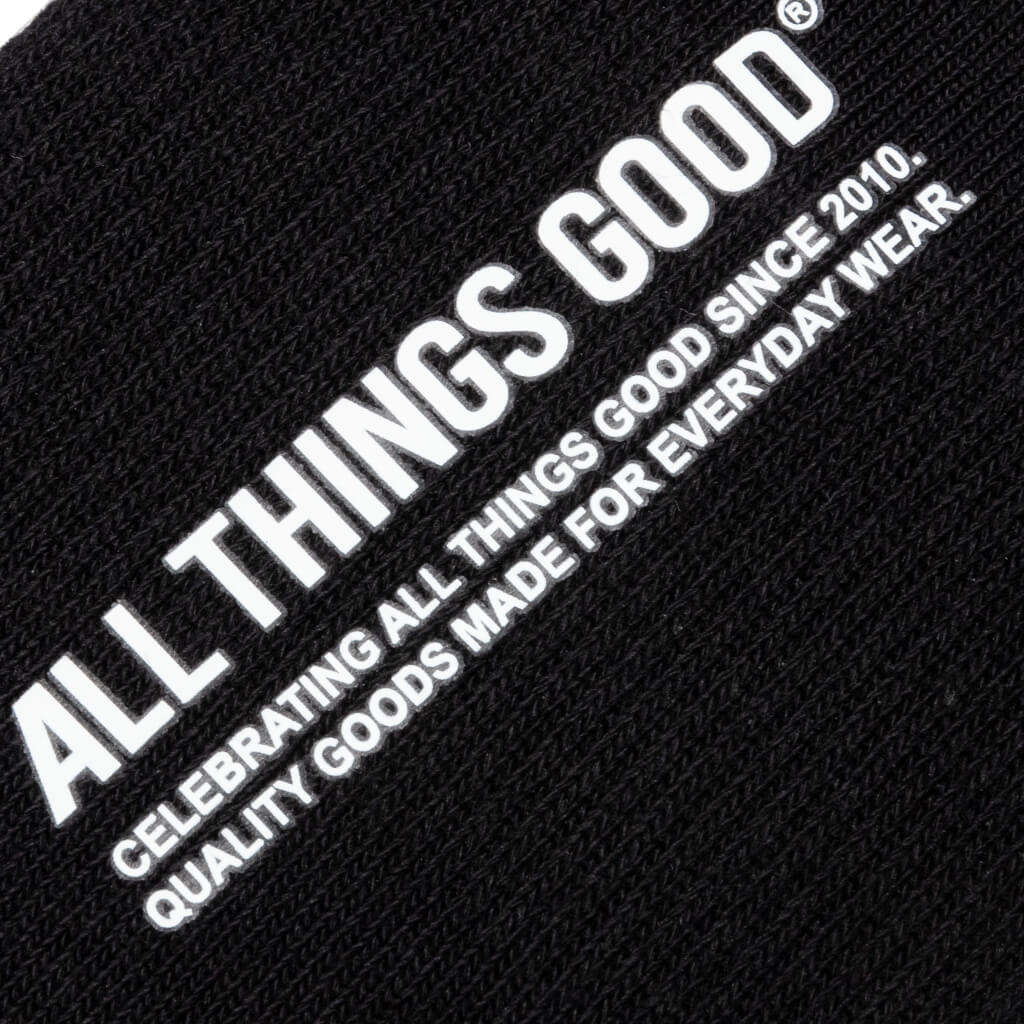 Classic No Show Sock - Black (3-Pack) - Image 4