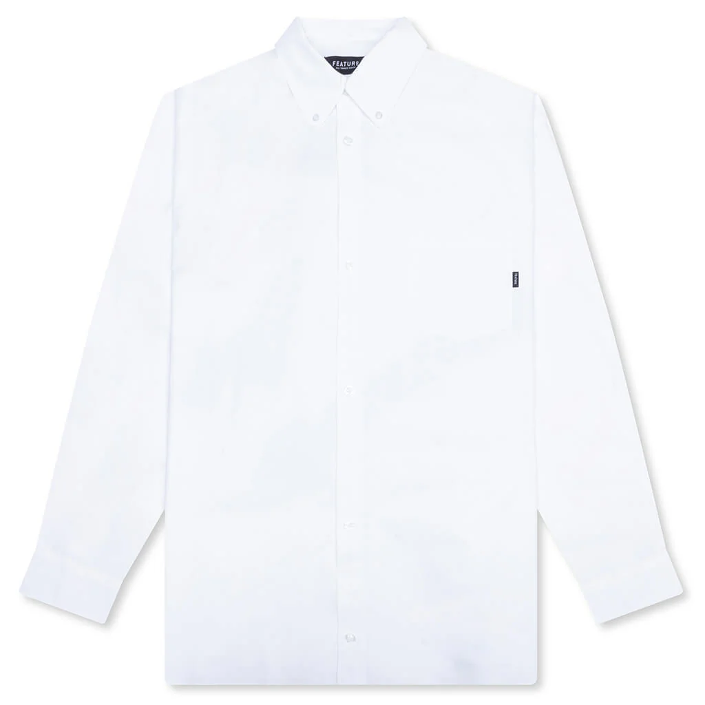 Dali Oversized Button Down Shirt - White