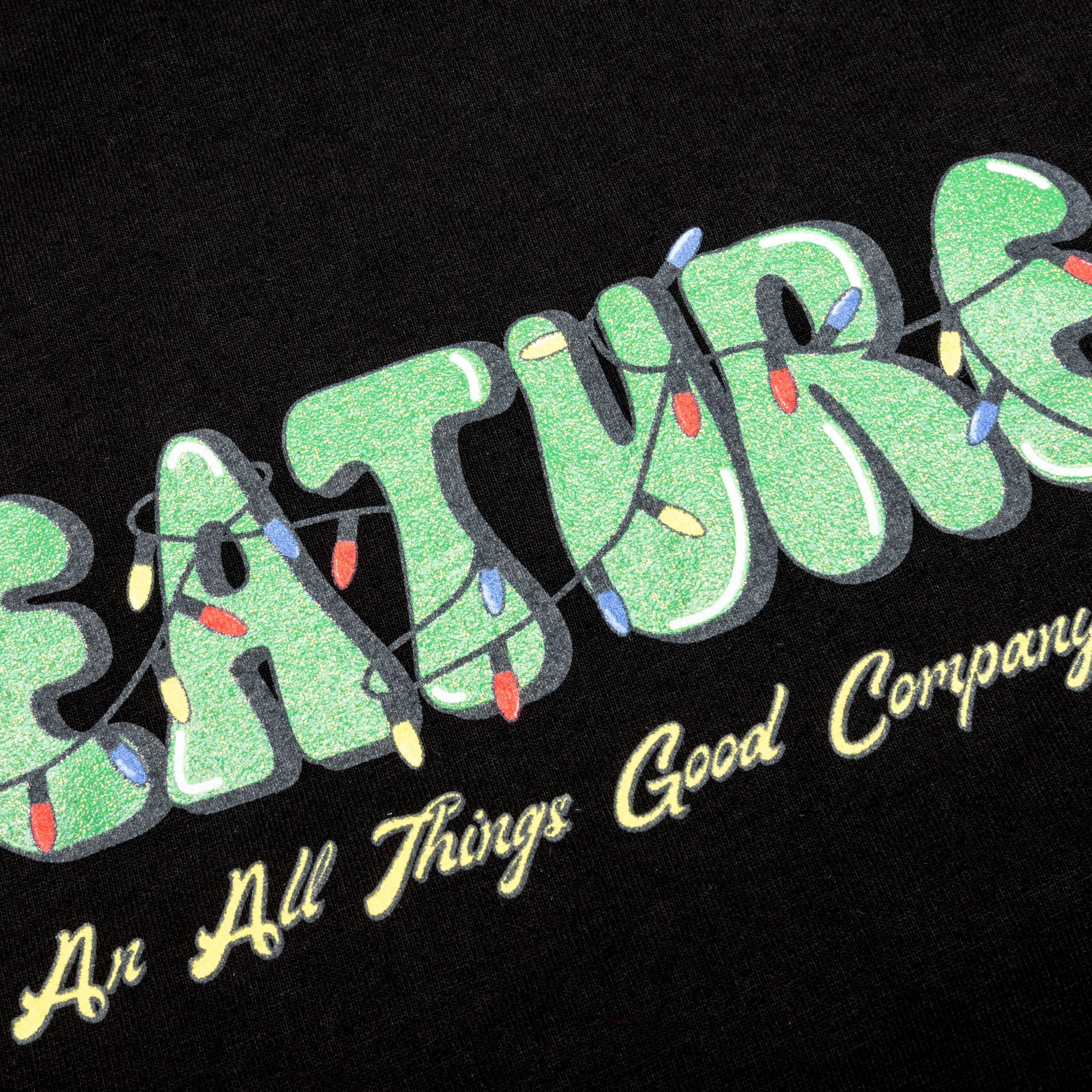Festive Lights Tee - Black - Image 6
