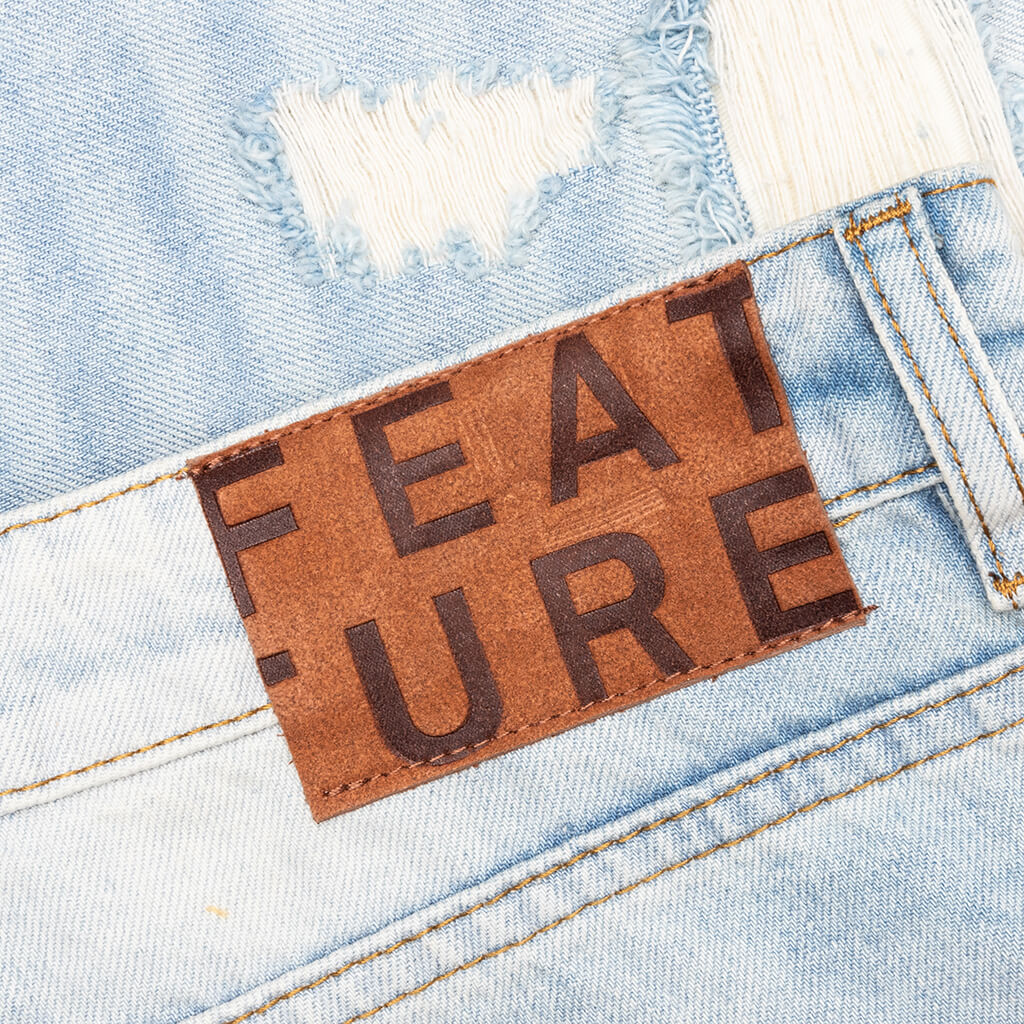 Ian Slim Denim Short - Vintage Light Blue - Image 5