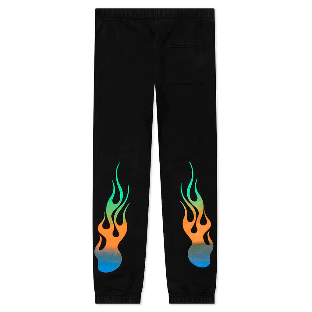 Flame Sweatpants - Black - Image 2