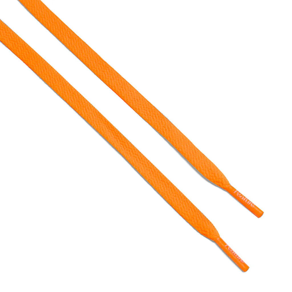 Flat Shoe Laces - Neon Orange - Image 3