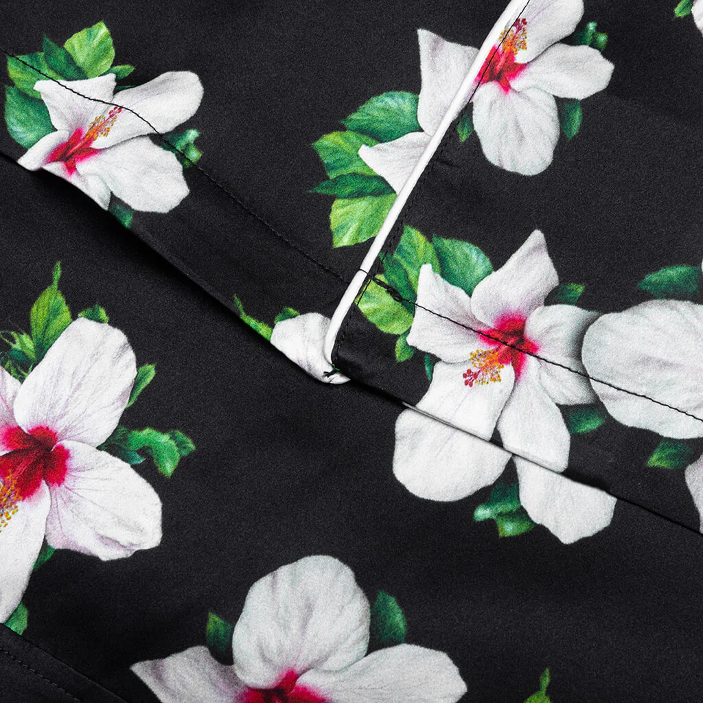 Howard Hawaiian Silk Shirt - Black - Image 6